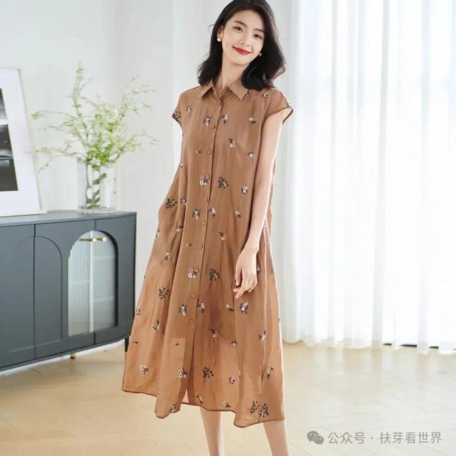 宽松舒适连衣裙！母亲节送妈妈一条(图3)